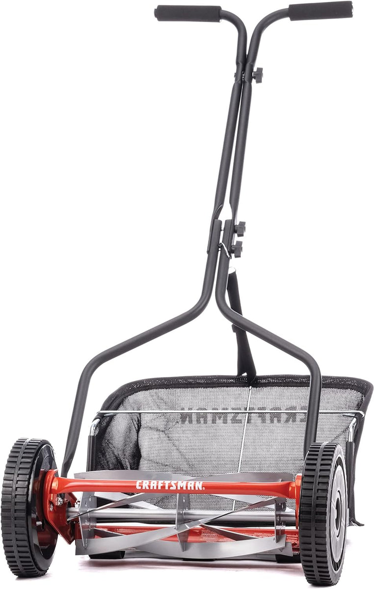 Craftsman 304-14CR 14-Inch 5-Blade Push Reel Lawn Mower with Grass