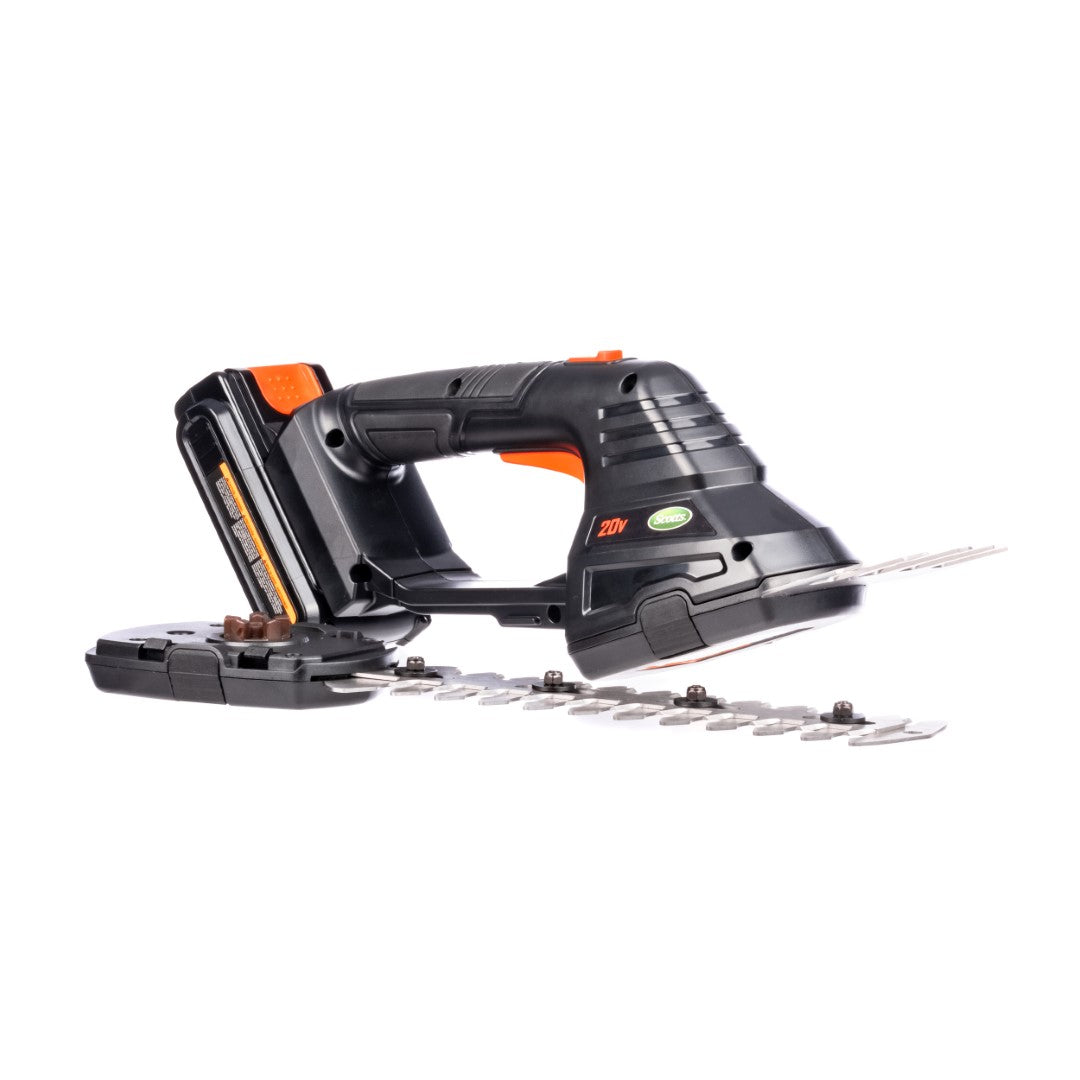 Scotts Outdoor Power Tools LSS020S 20-Volt Cordless Shrub Shear Combo, 1.5Ah Battery & Fast Charger Included, Black
