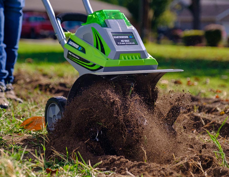 earthwise tiller