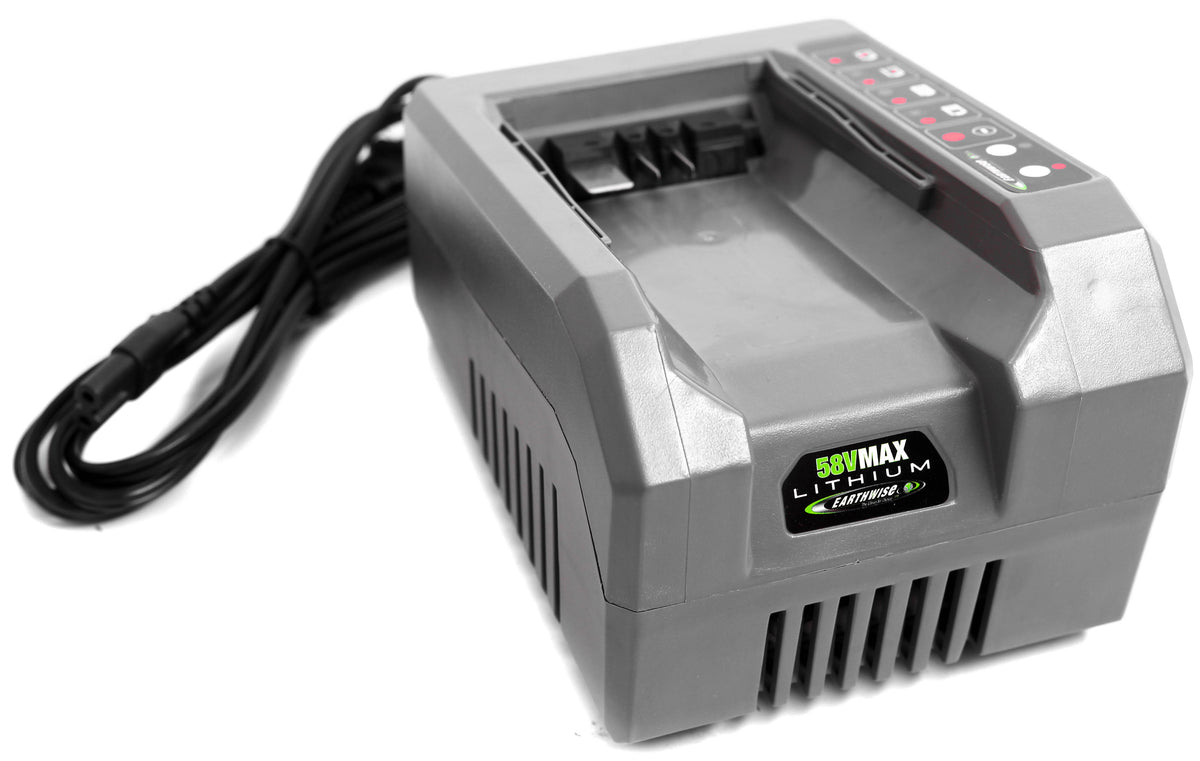 Earthwise 58V Lithium Battery Charger – American Lawn Mower Co. EST 1895