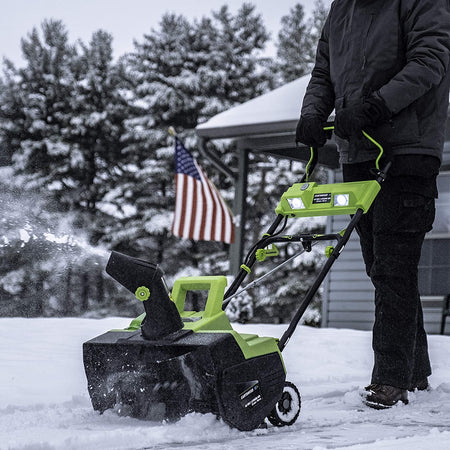 EARTHWISE SN74022 CORDLESS SNOW THROWER REVIEW