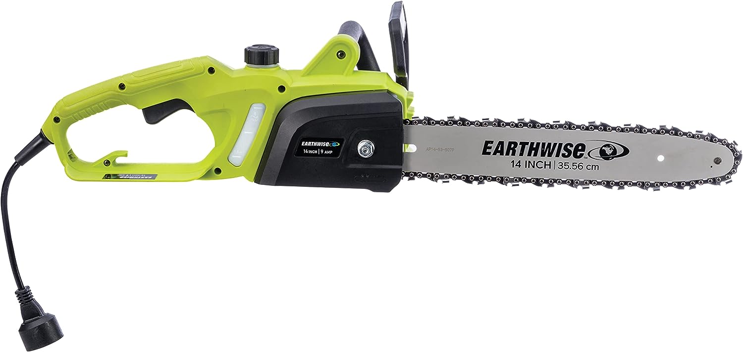 Earthwise CS33114 14 in. 9-Amp Corded Electric Chainsaw