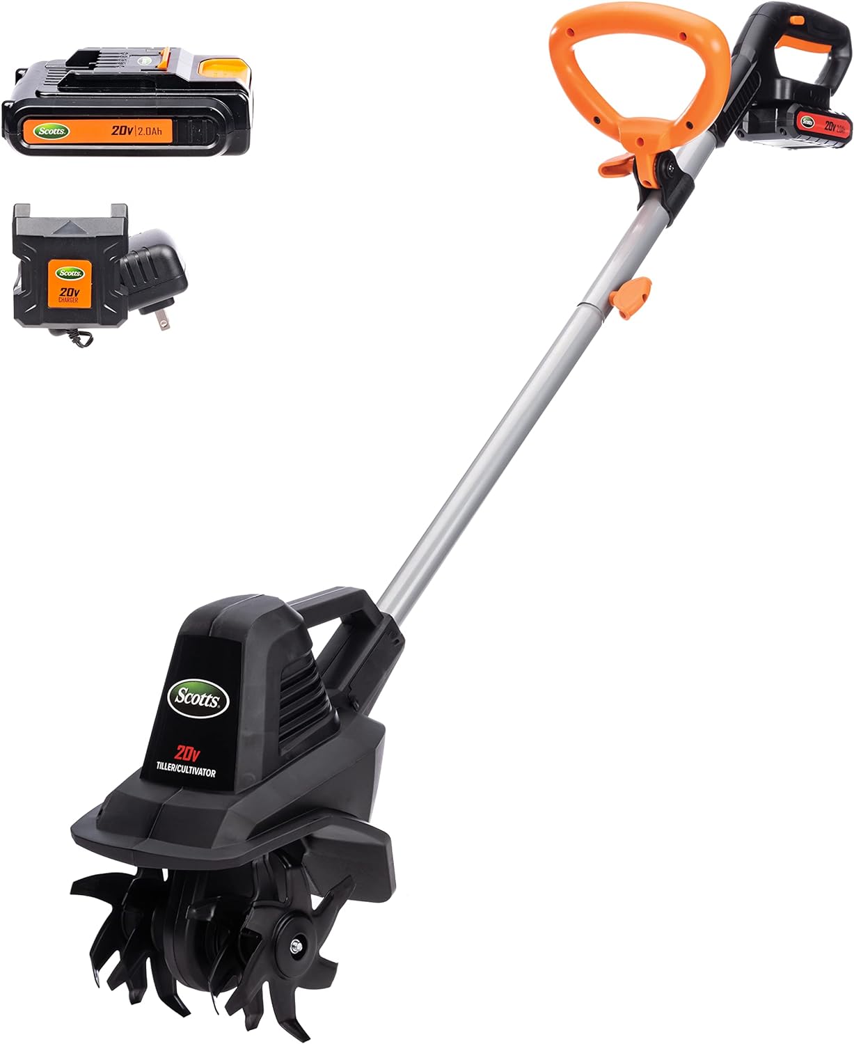 Scotts Outdoor Power Tools TC70020S 20-Volt 7.5-Inch Cordless Garden Tiller Cultivator