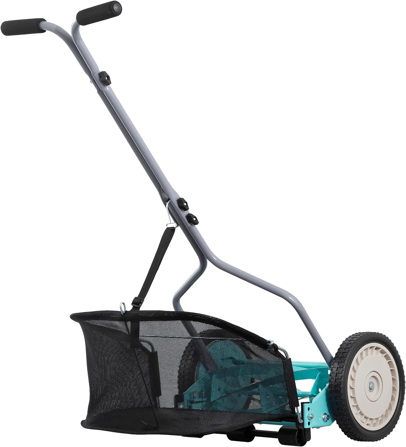 American Lawn Mower Company 1304-14GC 14-Inch 5-Blade Push Reel Lawn Mower  with Grass Catcher, Mint