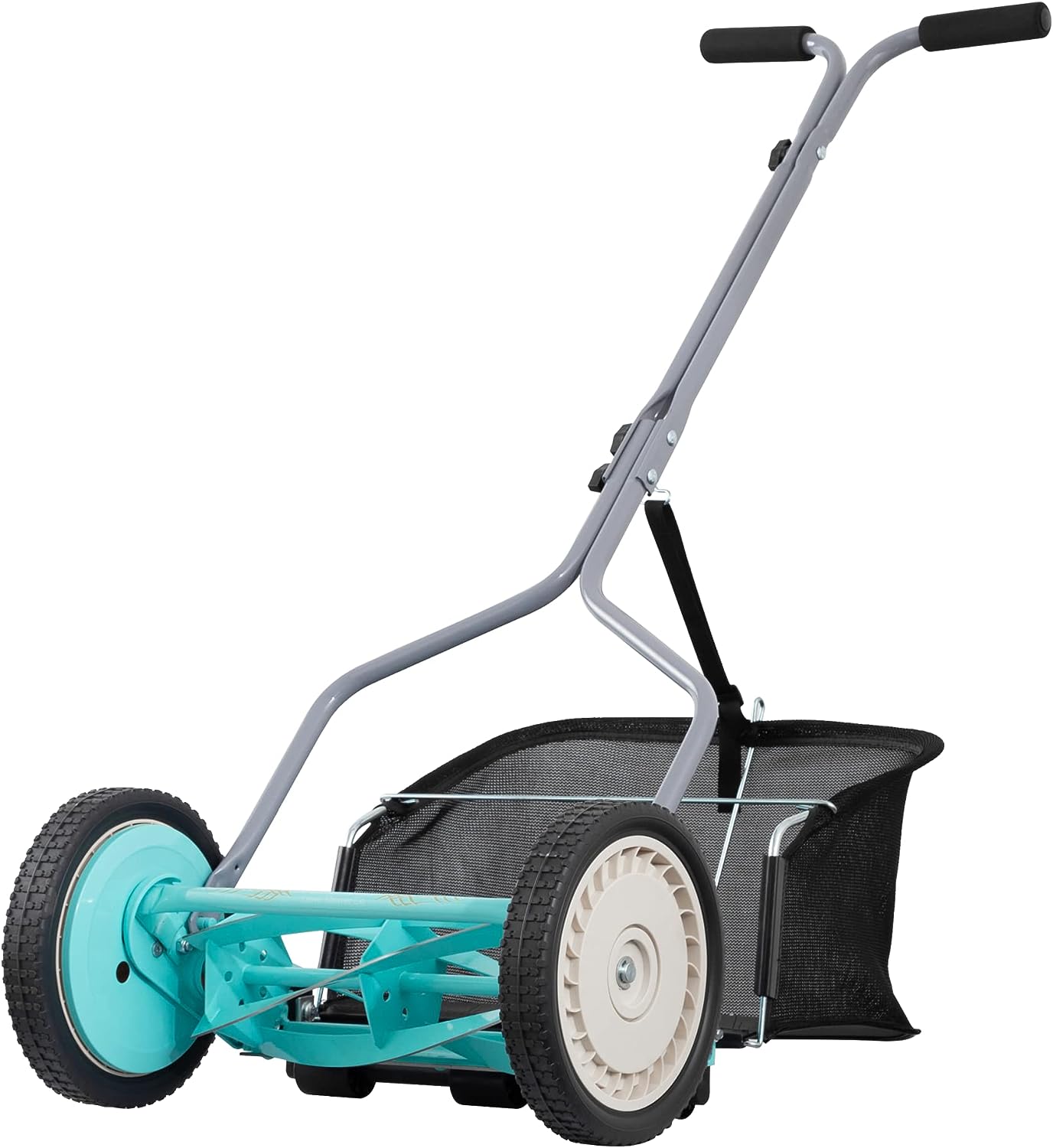 American Lawn Mower Company 1304-14GC 14-Inch 5-Blade Push Reel Lawn Mower with Grass Catcher, Mint