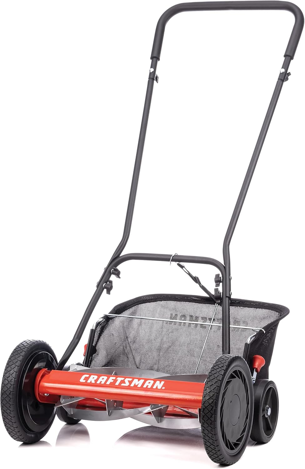 Craftsman 1816-16CR 16-Inch 5-Blade Push Reel Lawn Mower with Grass Catcher, Red