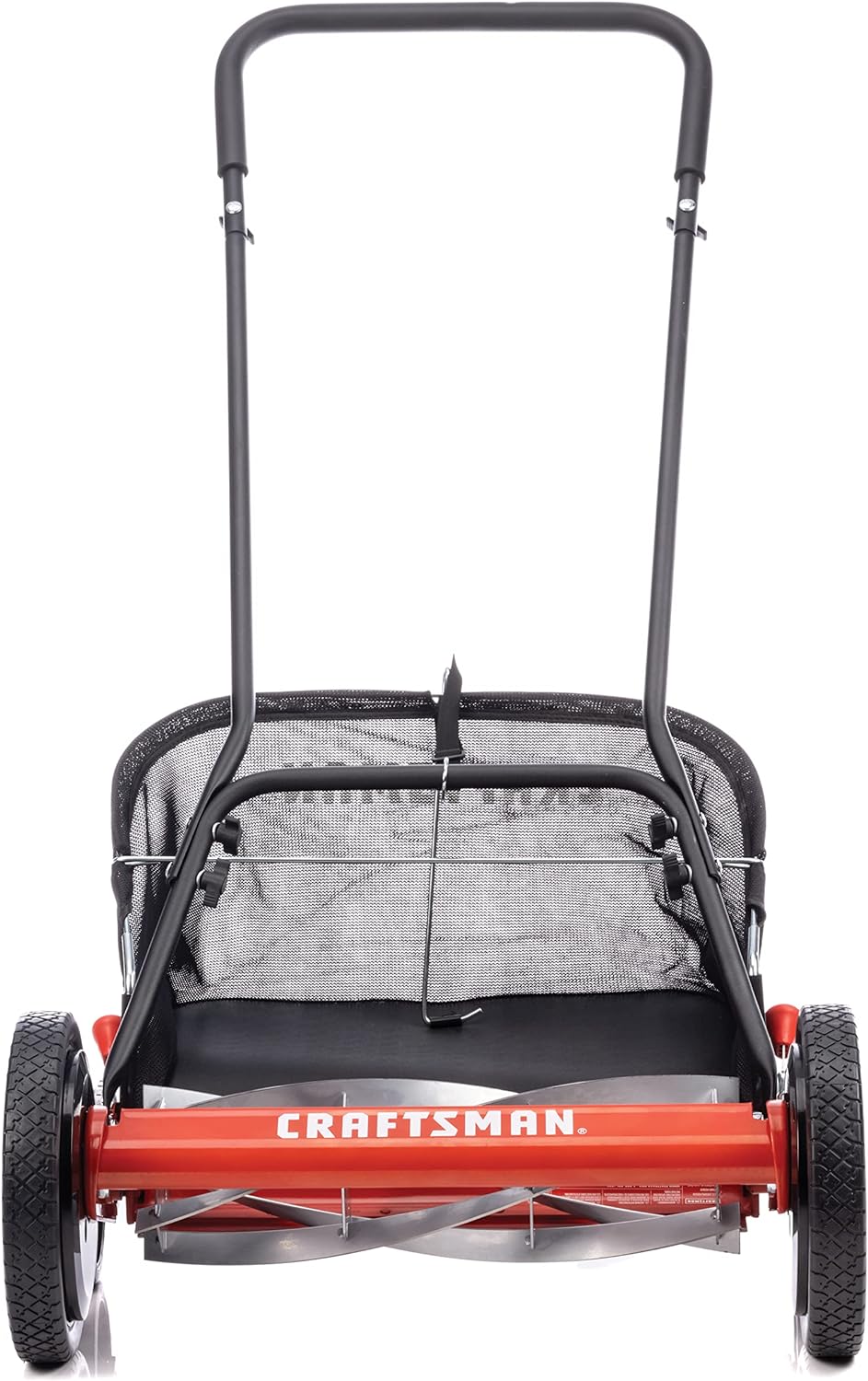 Craftsman 1816-18CR 18-Inch 5-Blade Push Reel Lawn Mower with Grass Catcher, Red