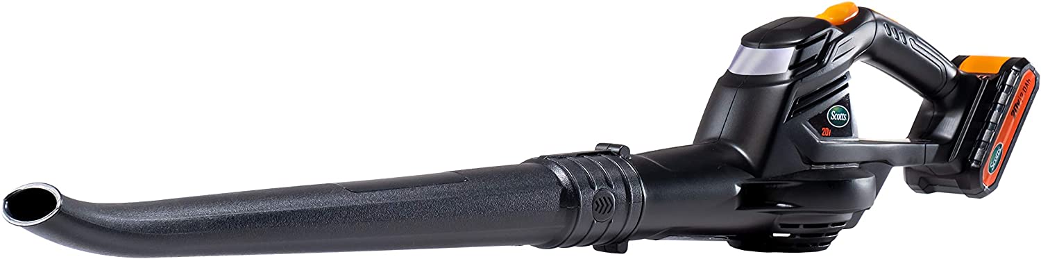Scotts 20-Volt 130 MPH 98 CFM Cordless Leaf Blower, 2.0Ah Battery and Fast Charger Included