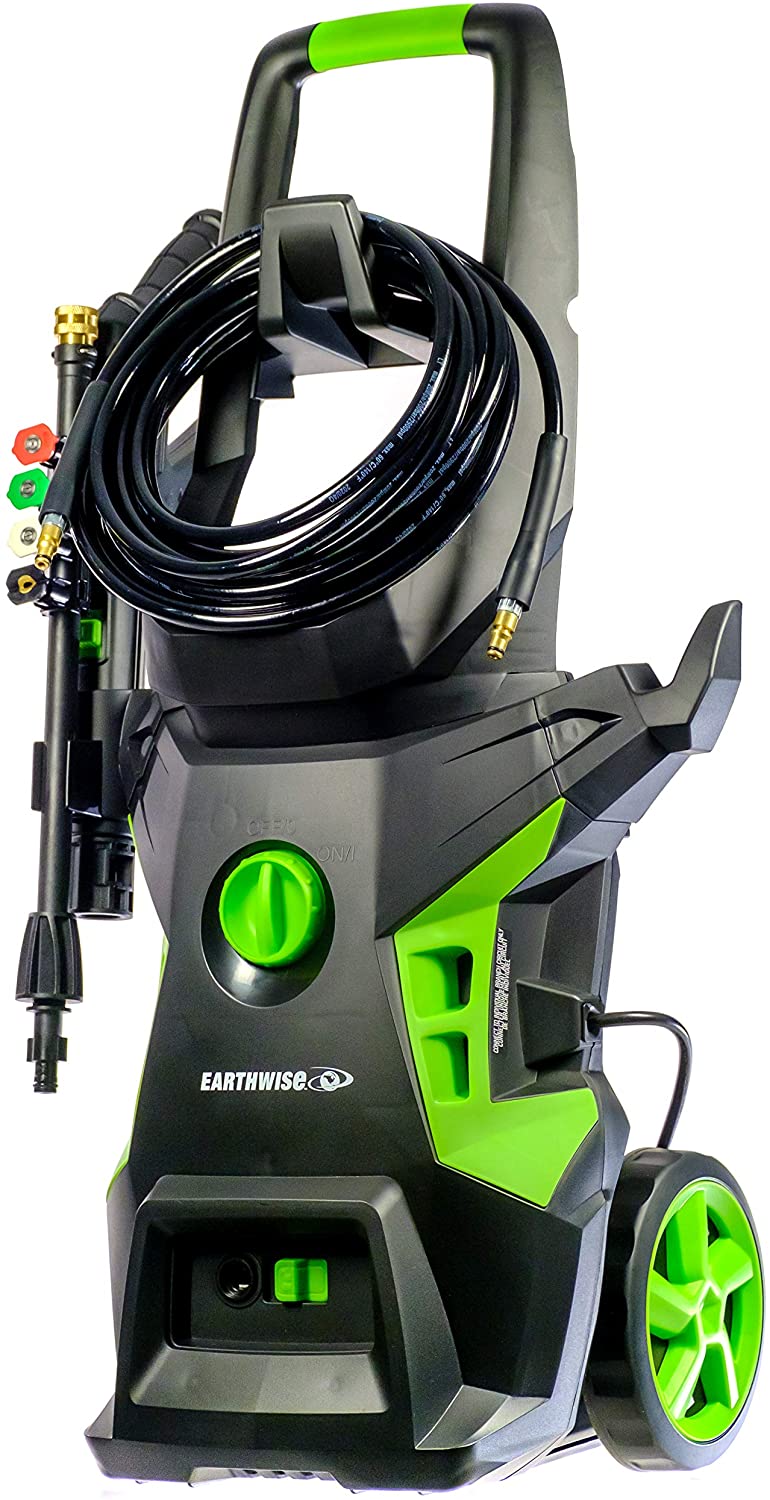  PowRyte Electric Pressure Washer with Hose Reel, Foam