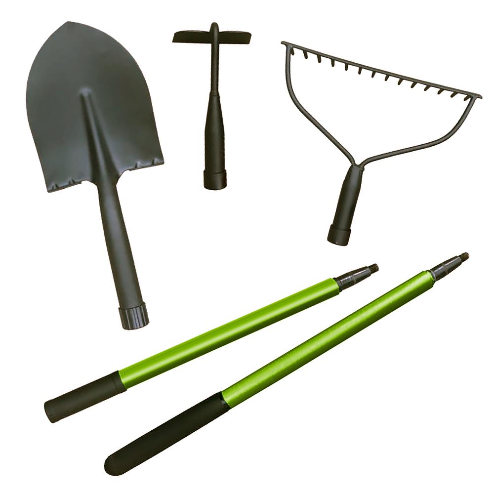 Earthwise Power Tools by ALM 3-In-1 Carbon Steel Multi-Function Garden Tool Set in Green